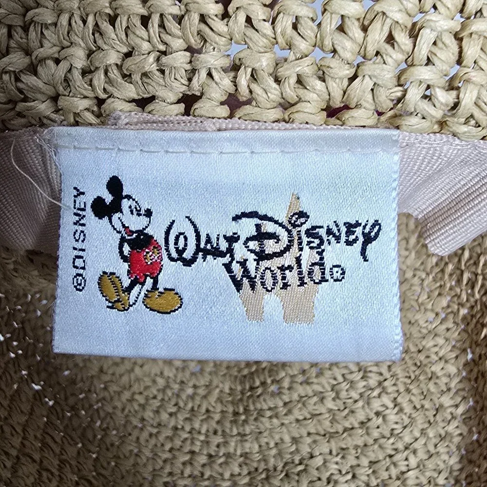 Minnie Mouse Sun Garden Hat WDW Walt Disney World 56cm 100% Paper Vintage